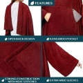 Winter Cozy Wearable Fleece TV Blanket with Sleeves