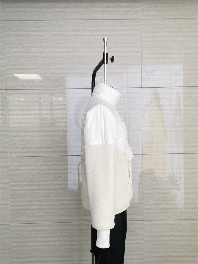 White Fleece Sherpa Outwear