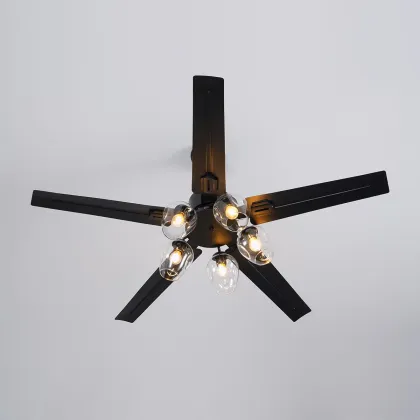 Glass Ball Ceiling Fan Light: Modern Lighting and Ventilation