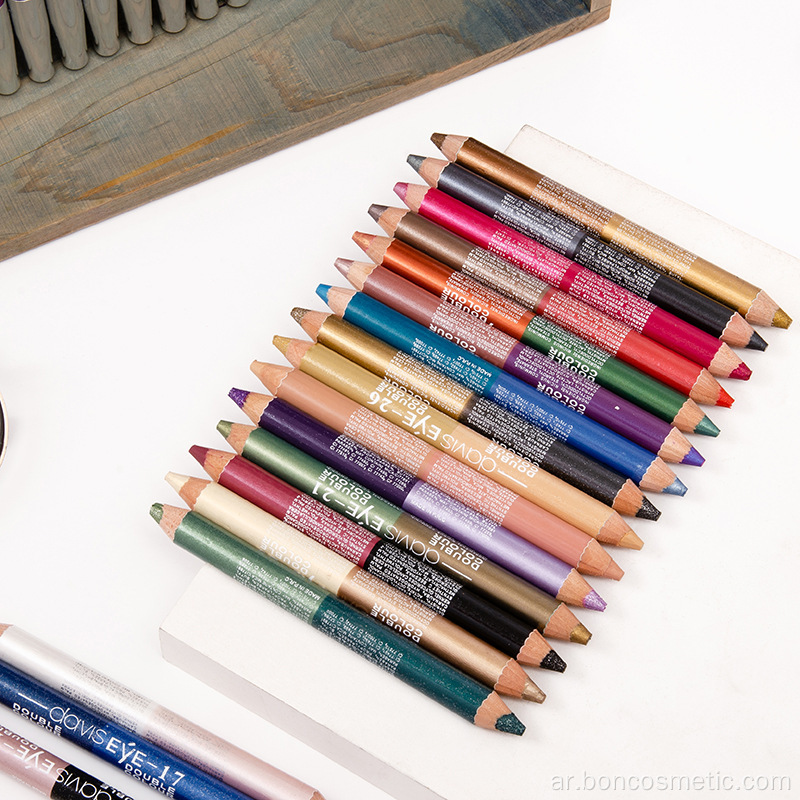 المزدوج نهاية متعددة الألوان جليتر كحل قلم رصاص ظلال
