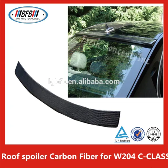 New Rear Trunk Lip Spoiler For B ENZ C W204 carbon fiber