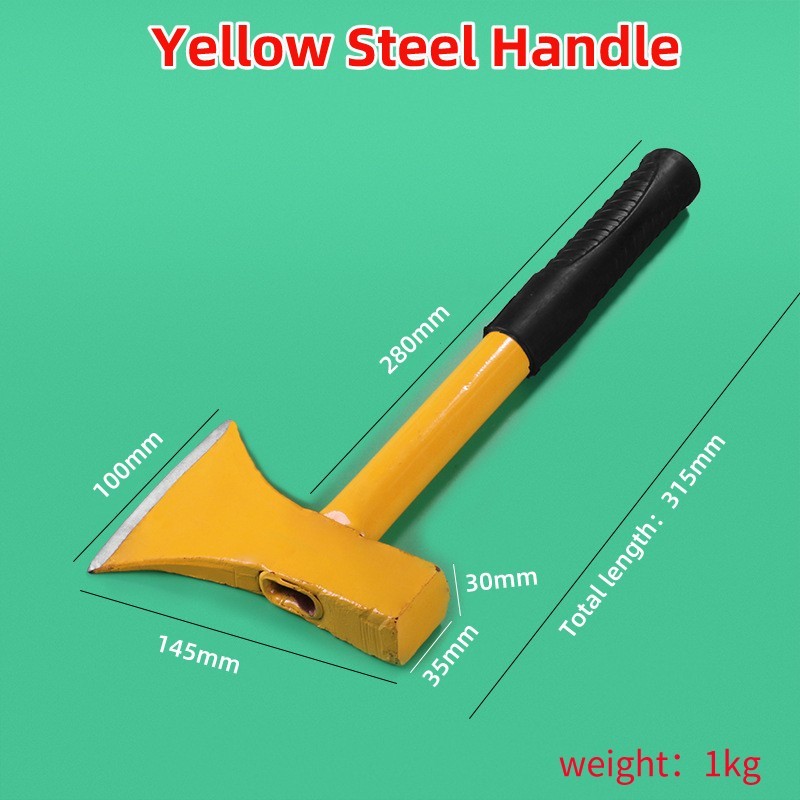 Factory Outlet Handmade Wooden Forged Handle Outdoor Hunting Survival Fixed Blade Camping Axe with Rope