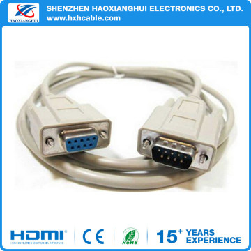 White dB9 to VGA Cable M/F Serial Extension Cable RS232