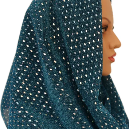 Top Selling Shimmer Sequin Islamic Hijab Scarves for Women