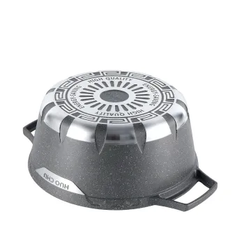 Die Cast Aluminum Casserole Cookware Set with Non-Stick Ceramic Coating - Flame Series