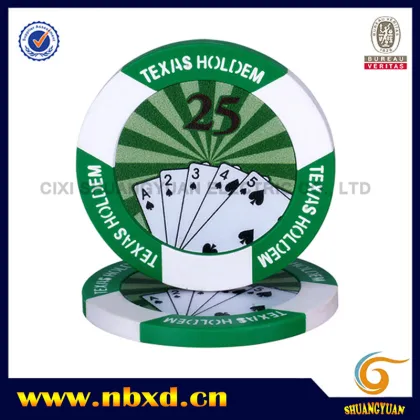 Customizable 11.5g Two-Tone Texas Hold'em Poker Chip