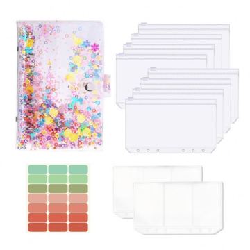 Clear PVC Laser Binder for A6 Documents and Envelopes - 6 Ring Protector Cover