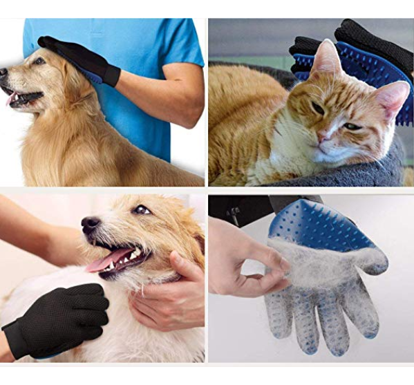 Pet Grooming De-shedding Gloves