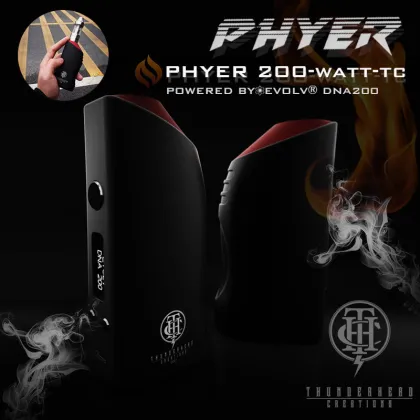 Phyer electronic cigarette box mod dna200w vape box mod