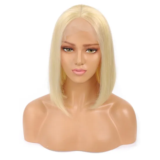 150% density  factory price 613 bob wig  double drawn raw 10 grade virgin unprocessed lace wigs brazilian hair