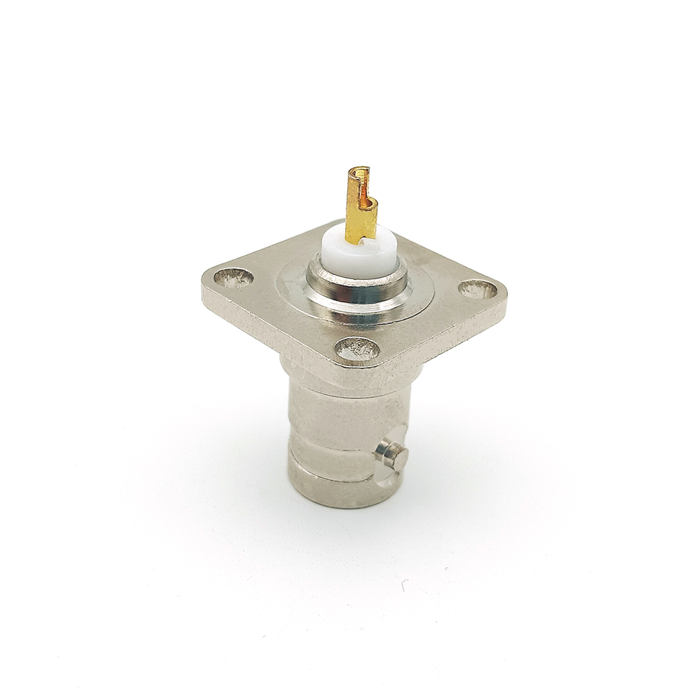 Flange Female Panel Mount BNC Crimp RF Connector