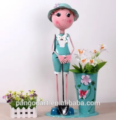 Metal Crafts Home Decoration Floral barrel