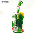 Glass Percolator Dab Rigs with 420 Green dragon