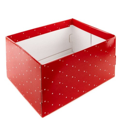 Large flat pack cardboard christmas packaging box