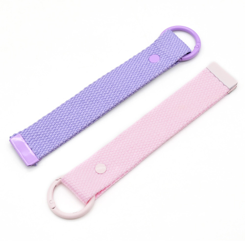 Embroidered Canvas Webbing Keychain