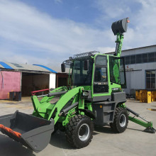 SYNBON Multifunctional Cement Concrete Yard Loader Wheeled Two-end Busy Excavator Towable Backhoe Loader