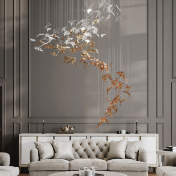 Custom Glass Luxury LED Chandelier for Banquet Halls and Hotels