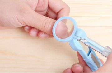 nail tool with magnifier Nail Clipper nail scissors