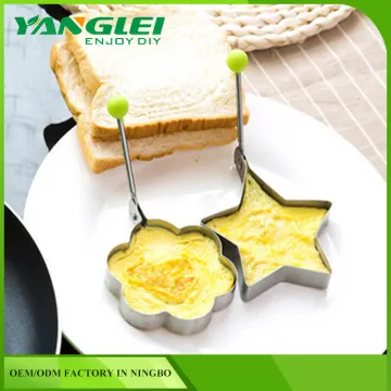 Premium Stainless Steel Fried Egg Mold Pancake Rings Kitchen Tool For YANGLEI