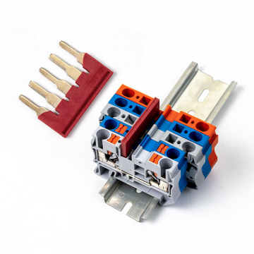 FBS Center Contact Fixed Bridge Plug-in Bridge for ST6 DIN Rail Terminal Block Accessories - FBS 5-8