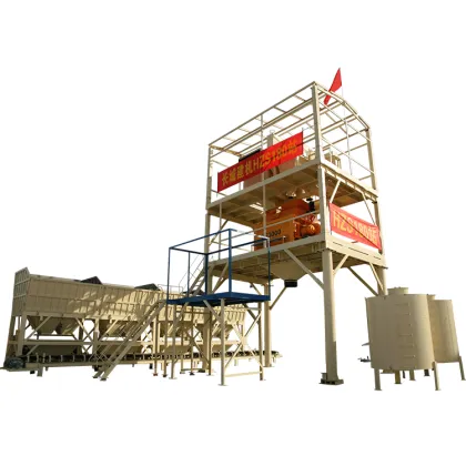 Hzs60 Mobile Mixing Station for Concrete Construction Engineering