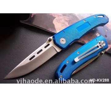 Aluminium handle pocket knife sharp blade