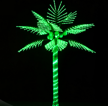 Vendita calda LED LED COCONU PALM TREE LUCE PER DEGORAZIONI OUTDOOR di parco o hotel