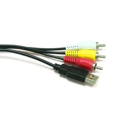 3 RCA to USB Jack Cable for DVD