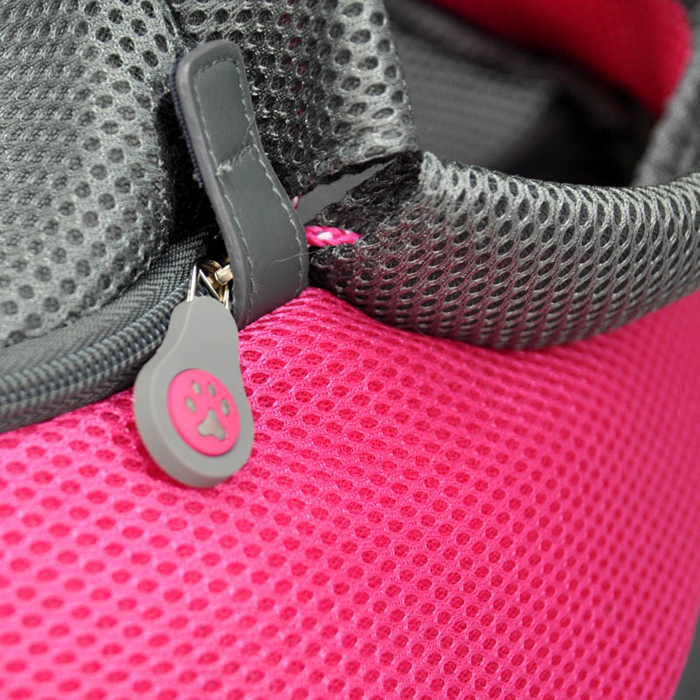 Rosa PVC und Mesh Pet Sling für Hunde