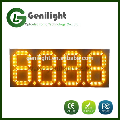 led display gas station