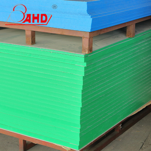 Placa HDPE de polietileno extrudado de alta densidade verde