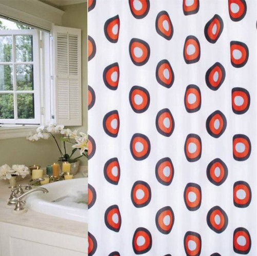 Fashion Shower Curtain 100%Poly Waterproof Shower Curtain (JY-545)