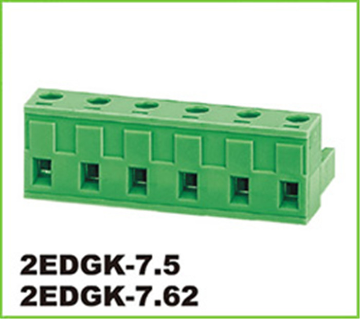녹색 플러그 가능 커넥터 10p Strip Terminal Block