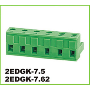 Groene insteekbare connector 10p Strip klemmenblok