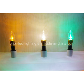 3X1w LED Candle Bulb Long Tail