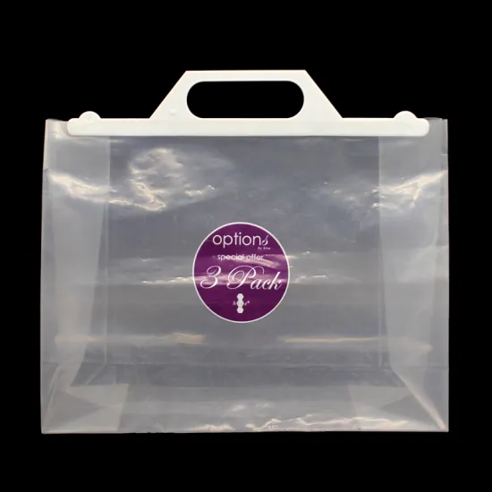 Environmental Transparent Plastic Handle Bags