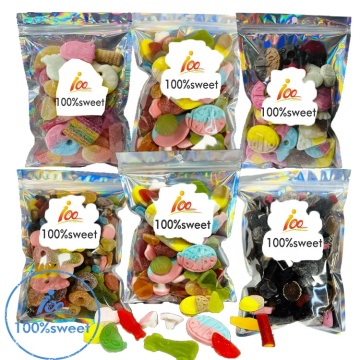 Vegan Custom Private Label Soft Candy Skulls Assorted Gummy Sweets & Sour Candy Mix