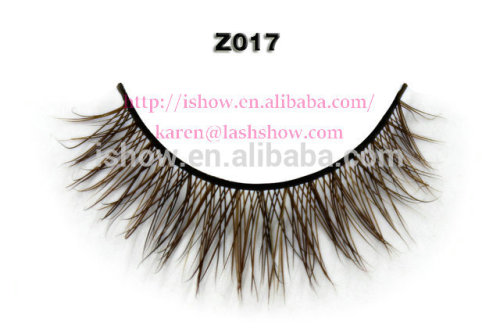 2016 new type false eyelash mink strip eyelashes Purple mink eyelash