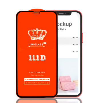 Factory 111D Полный клеевой стеклянный защитник экрана для iPhone 14 Series