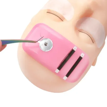 Wholesale Pink and White Reusable Silicone Eyelash Stand and Tool Holder