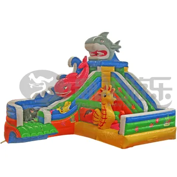 Kids Lake inflatable water slide, high quality inflatable water park