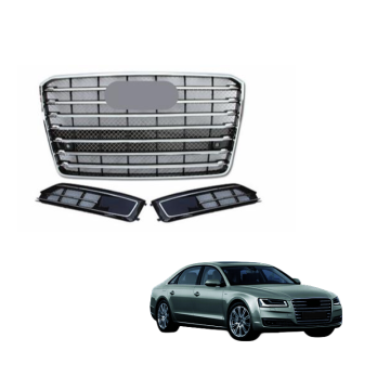 Audi A8 2015-2017 Front Bumper Grille Assembly S8 W12 Grille Upgrade Kit