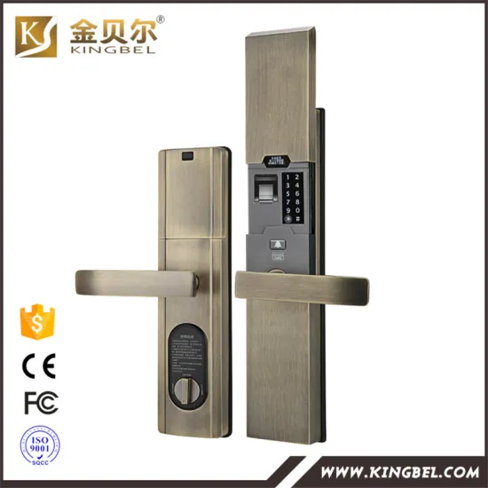 Best quality IC phone card fingerprint digital apartment door lock
