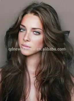 Top Popular Wig---18 inch Remy Human hair Wavy Full Head lace Wigs for Women in Stock