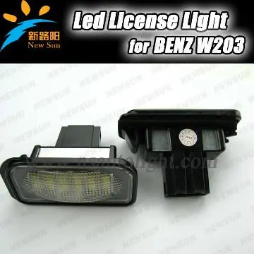 Mercedes Benz W203 Sedan License Plate Light 12v White LED Light Lamp