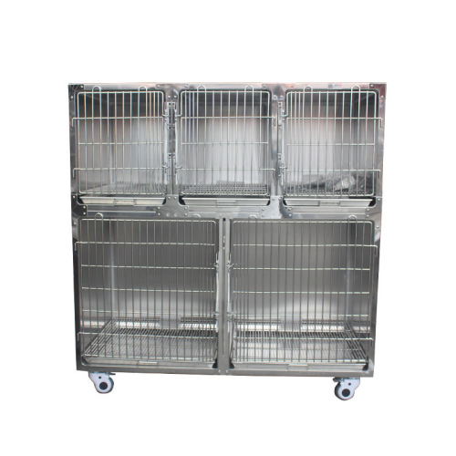 Stainless Steel 5 Position Clinic Cage For Pet