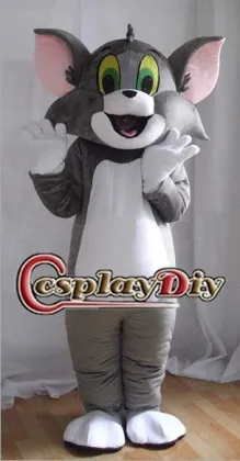 Popular vivid plush Tom Cat Mascot Costume from famous cartoon Tom and Jerry