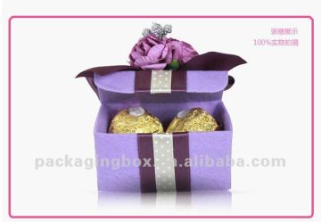 Fancy paper chocolate box with divider and beautiful design