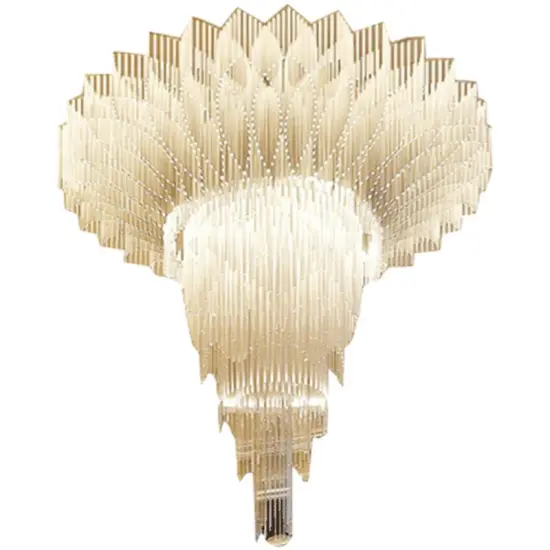 INSHINE Blue Crystal Drop Pendant Light