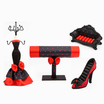 Evening Dress Mannequin Elegant Jewelry Earring Necklace Stand Display Holder